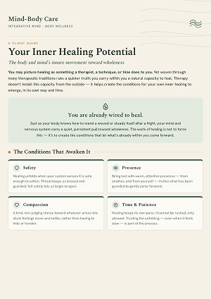 Inner Healing Potential